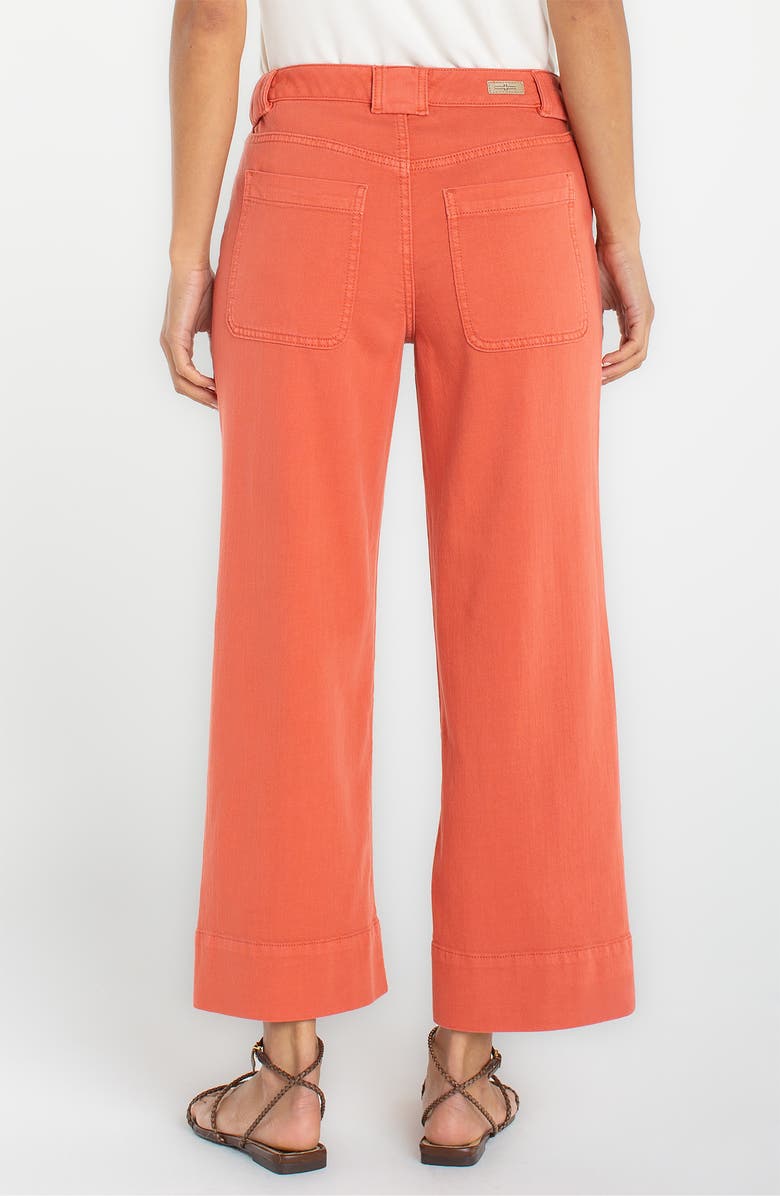 Liverpool Los Angeles Stride High Waist Crop Wide Leg Utility Pants, Alternate, color, Red Clay