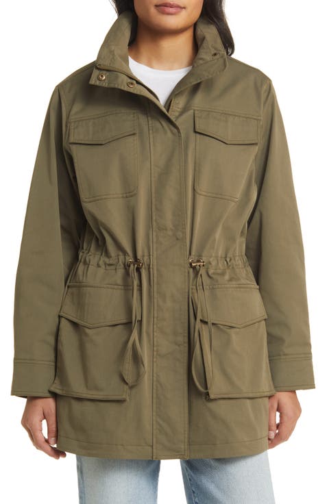 Cinch Waist Anorak Jacket