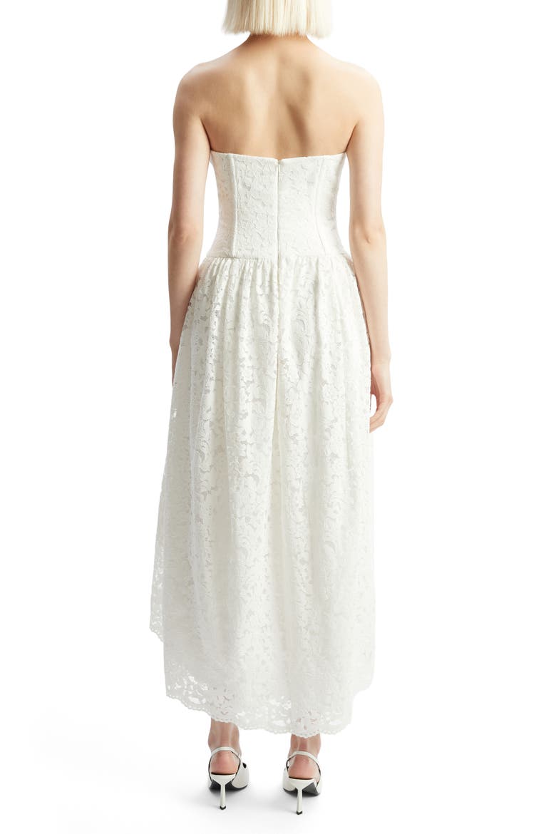 Felicidad Strapless Lace Dress, Alternate, color, ORCHID WHITE