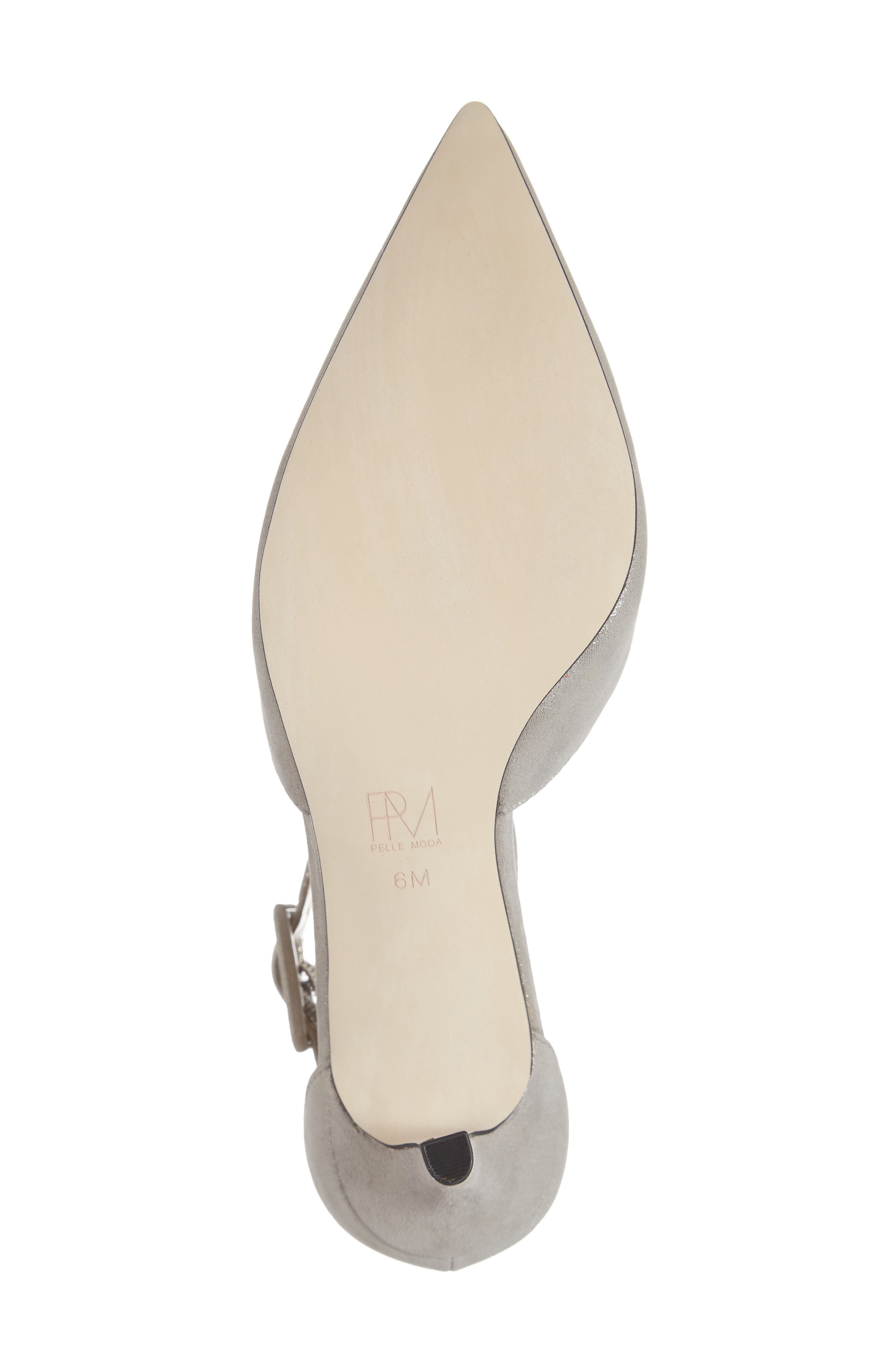 Kenley Ankle Strap Pump, Alternate, color, PEWTER SUEDE