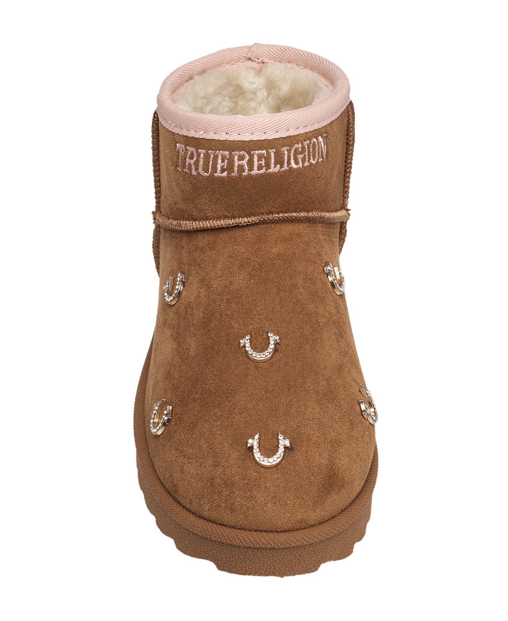 Kids' Kandi Bling Horseshoe Logo Boot, Alternate, color, Cognac