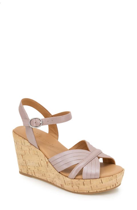 Nomi Ankle Strap Platform Wedge Sandal (Women)