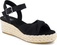 TOMS Kinsley Ankle Strap Espadrille Platform Wedge Sandal