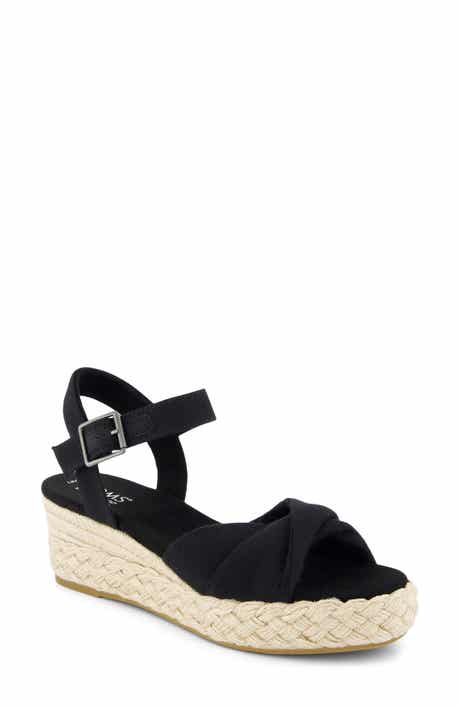 TOMS Kinsley Ankle Strap Espadrille Platform Wedge Sandal
