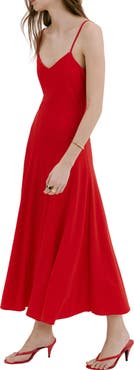 MANGO Dot Sleeveless Maxi Dress