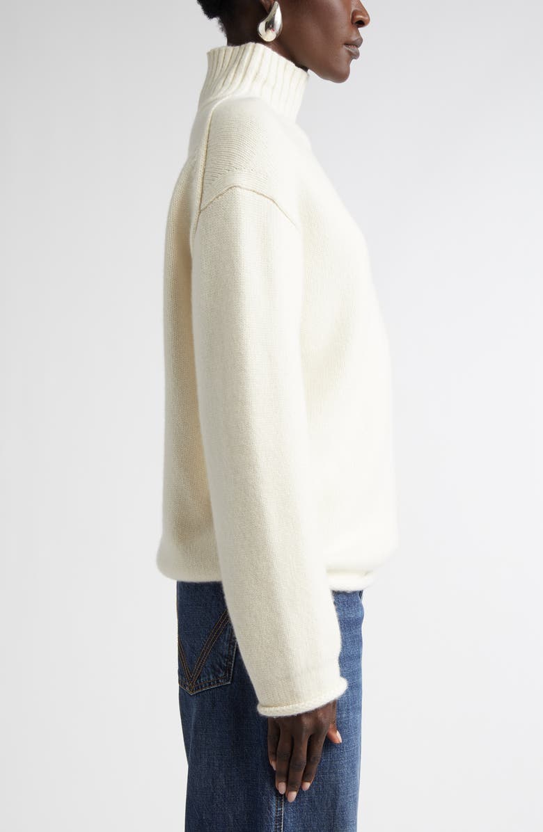 Bottega Veneta Oversize Mock Neck Cashmere Sweater, Alternate, color,