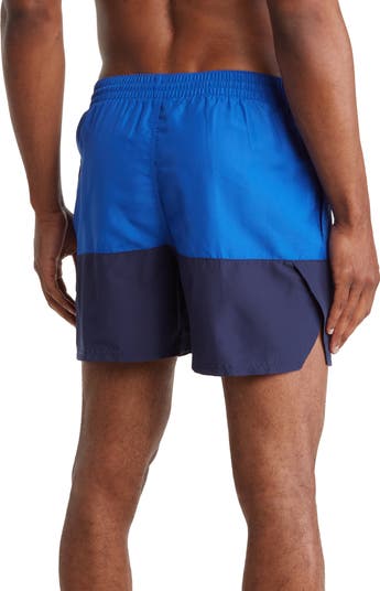 Colorblock Drawstring Volley Shorts