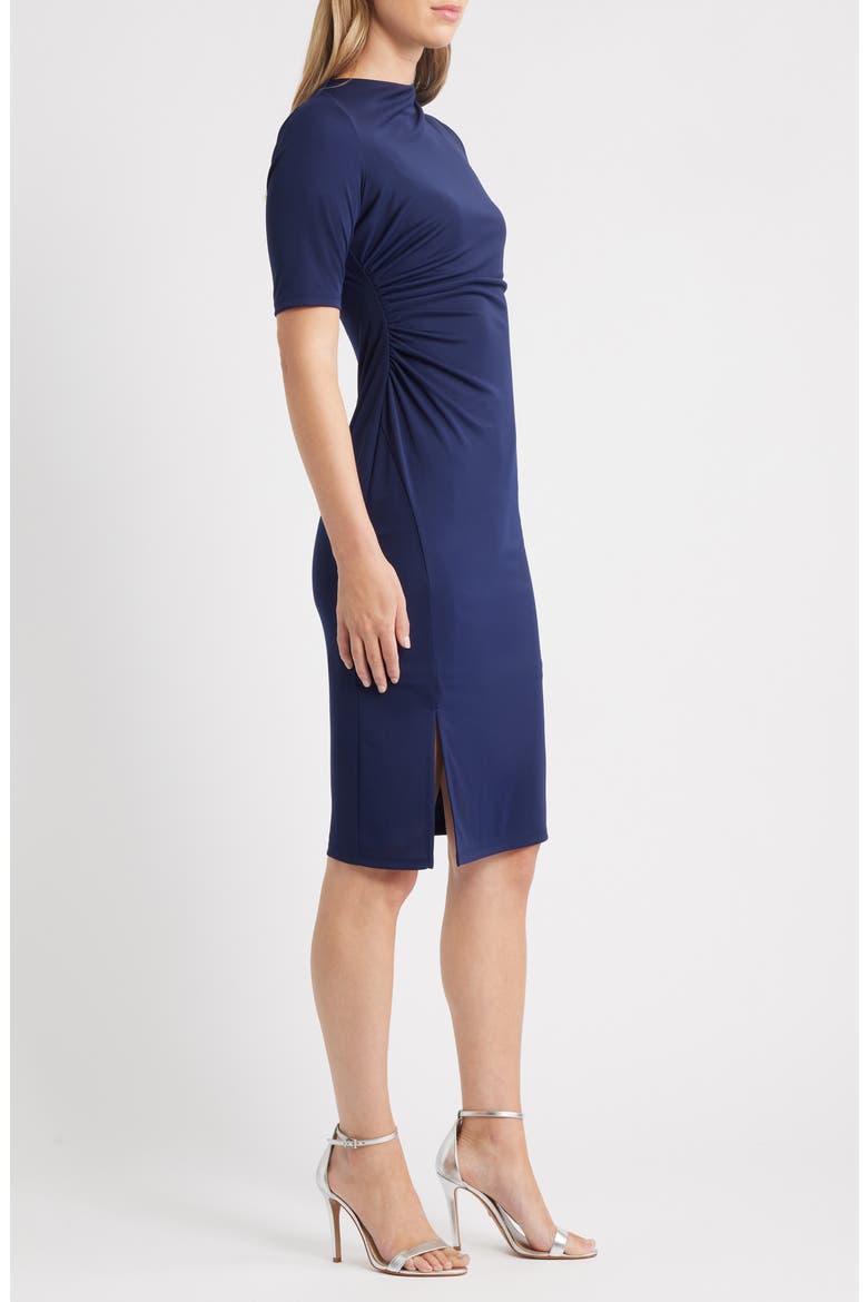 Ruched Body-Con Dress, Alternate, color, DISTANT MOUNTAIN