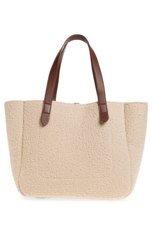 Jw Anderson Belt Anchor Logo Felted Wool Tote