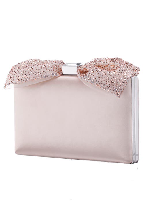 Shop Nina Selena Frame Clutch In Pearl Rose
