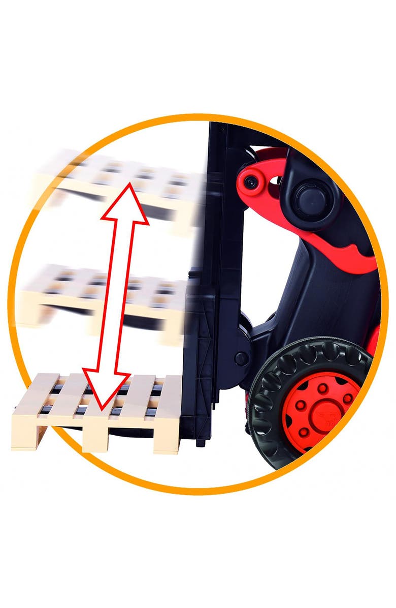 BIG Linde Forklift Pedal Ride On, Warehouse & Farm Toy Vehicle, Alternate, color, Multicolored