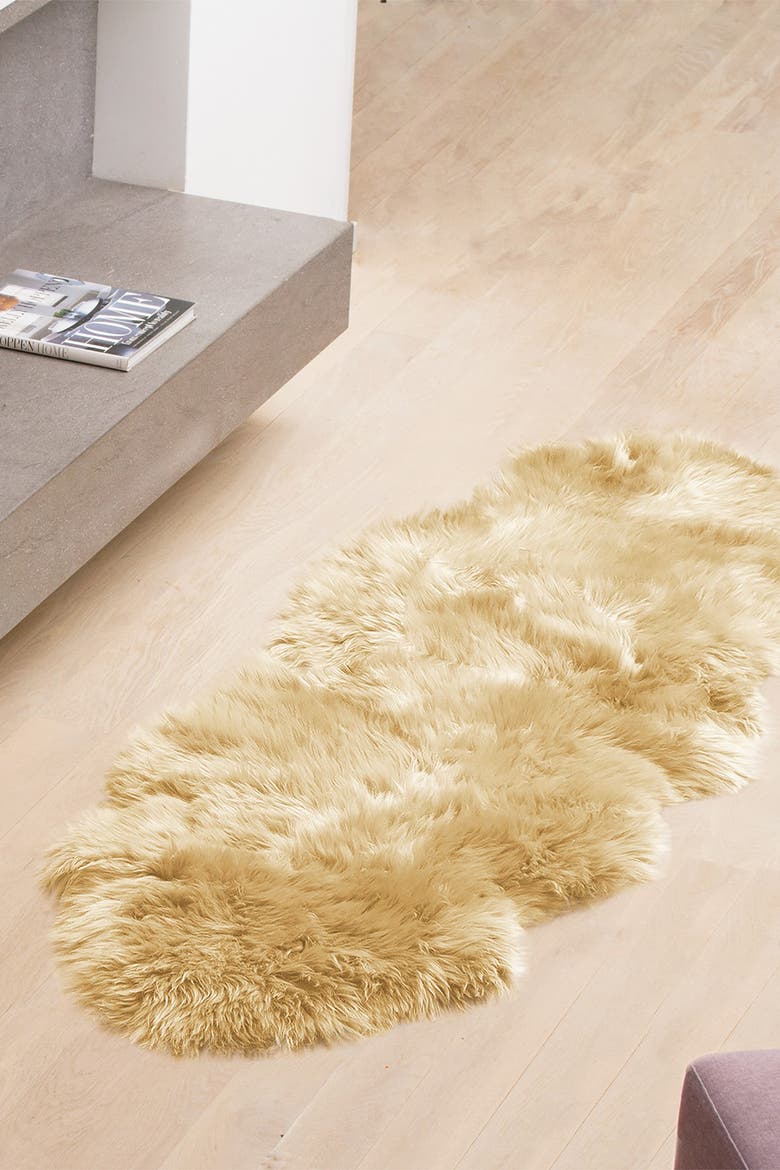 New Zealand Genuine Sheepskin Throw, Alternate, color, TAUPE