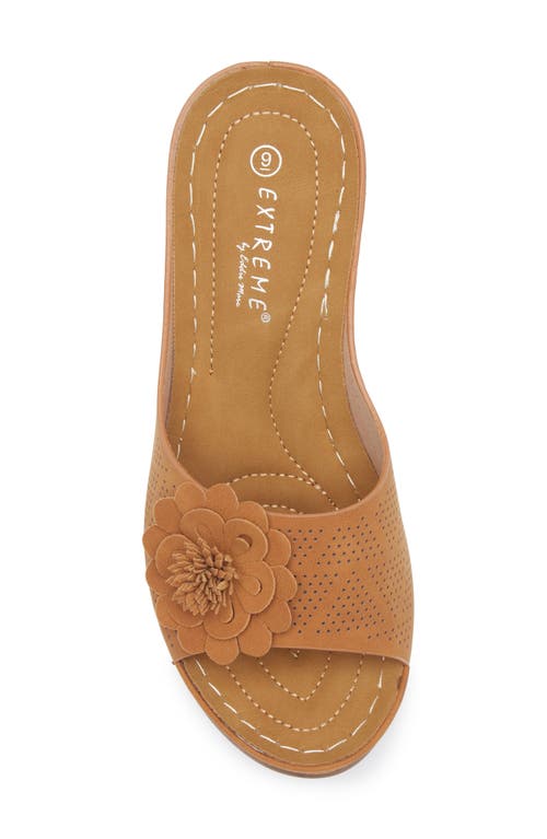 Shop Extreme By Eddie Marc Flower Wedge Slide Sandal