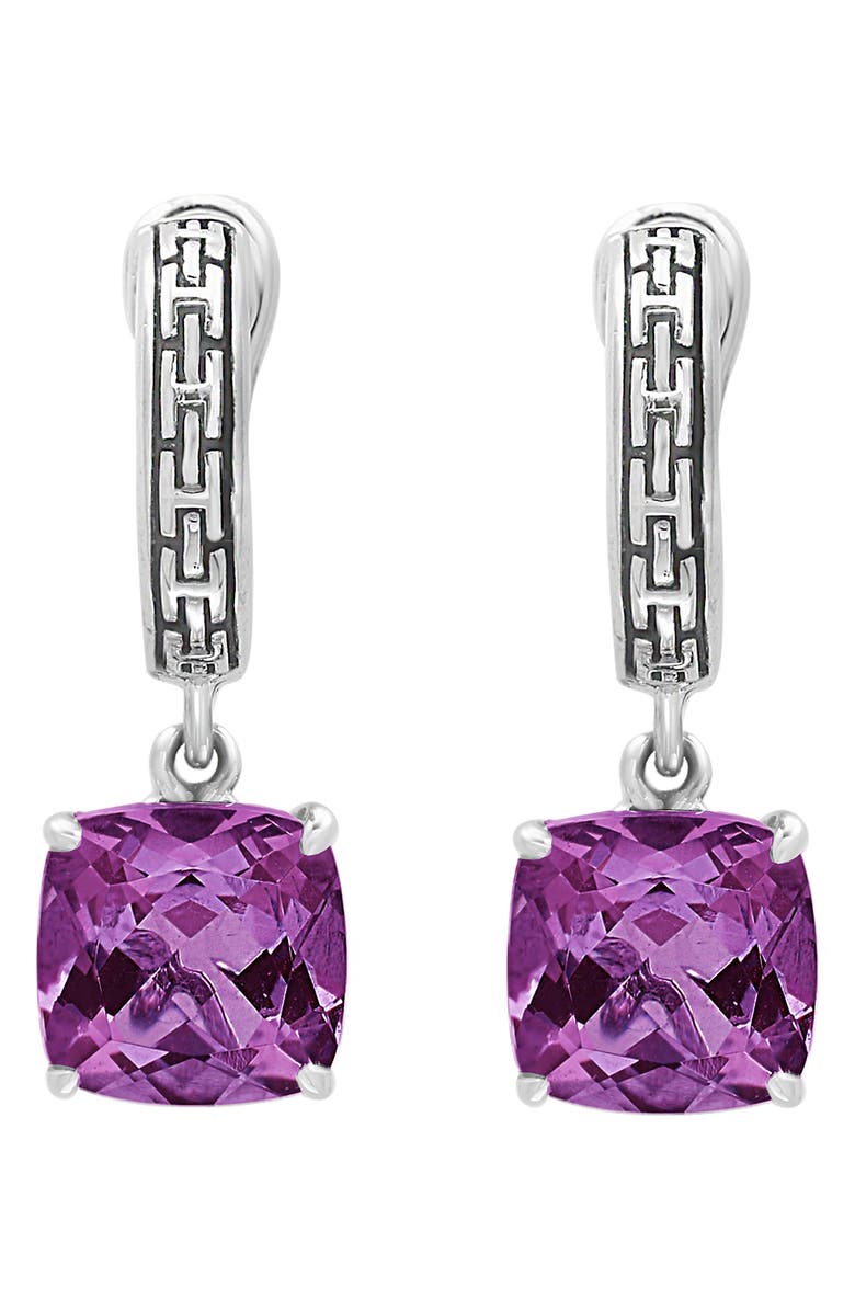 EFFY Sterling Silver Amethyst Drop Earrings, Alternate, color, 