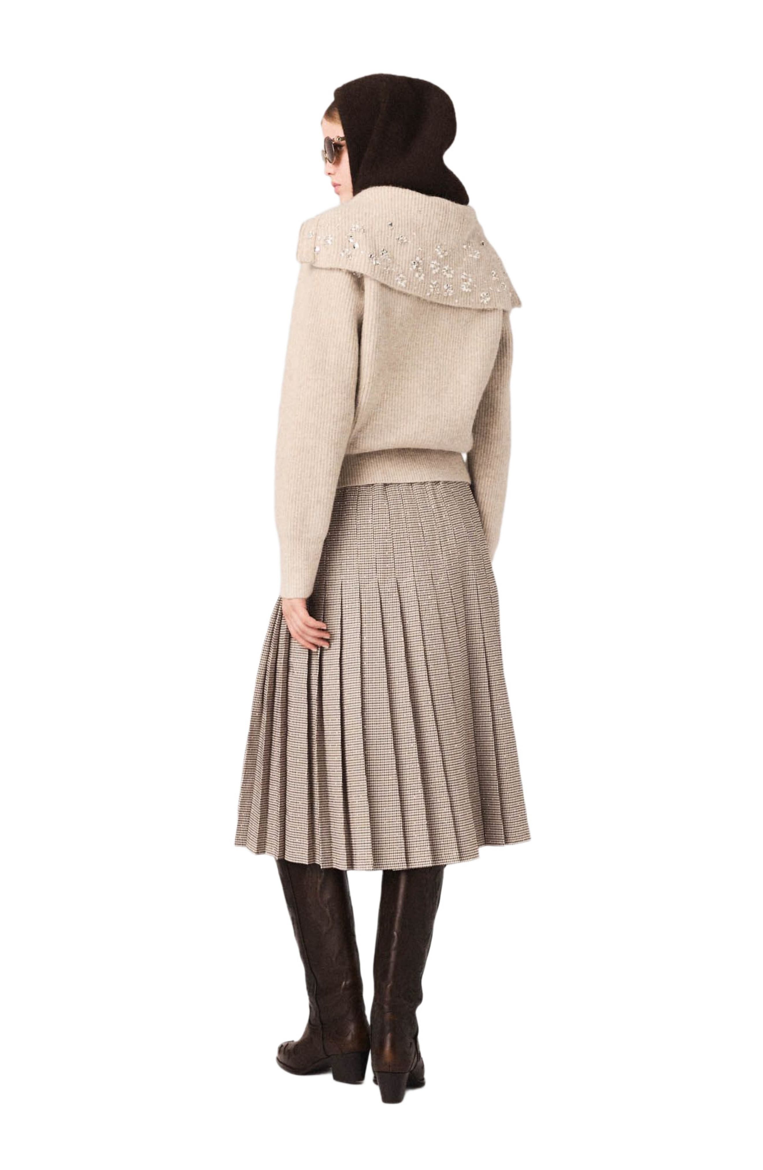 Rhinestone sweater with half-zip - image 2