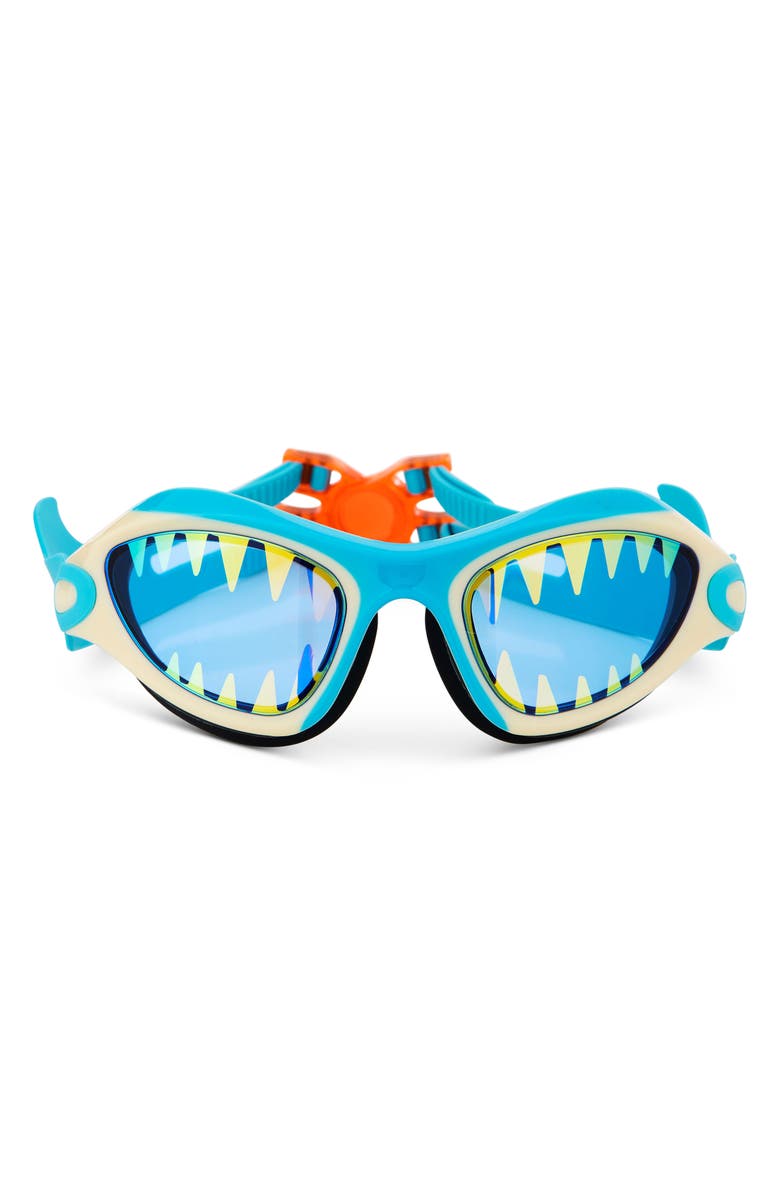 Bling2o Shark Swim Goggles, Main, color, Blue