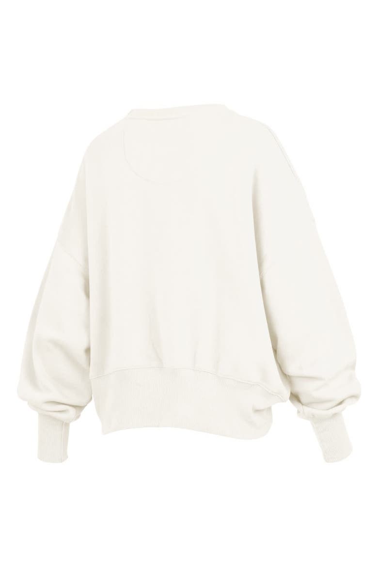Women's Pressbox Cream Kentucky Wildcats Chelsea Oversized Pullover Sweatshirt, Alternate, color, Cream