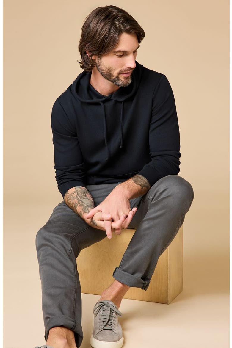 Men's DreamTech Athleisure Hoodie, Alternate, color, Black