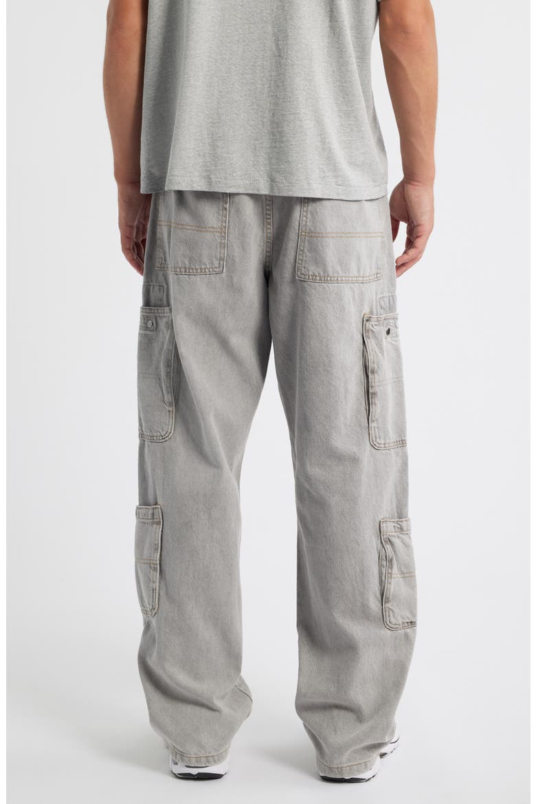 Jasper Baggy Cargo Jeans, Alternate, color, GRAY
