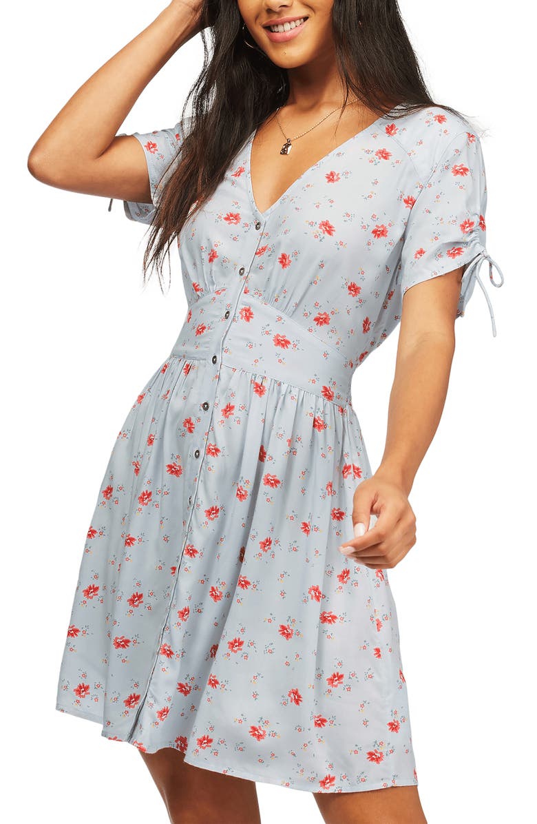 Billabong Twirl Twist Print Dress, Main, color, 