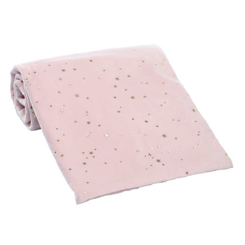 Lambs & Ivy Ballerina Baby Stars 2-sided Soft Baby Blanket In Pink