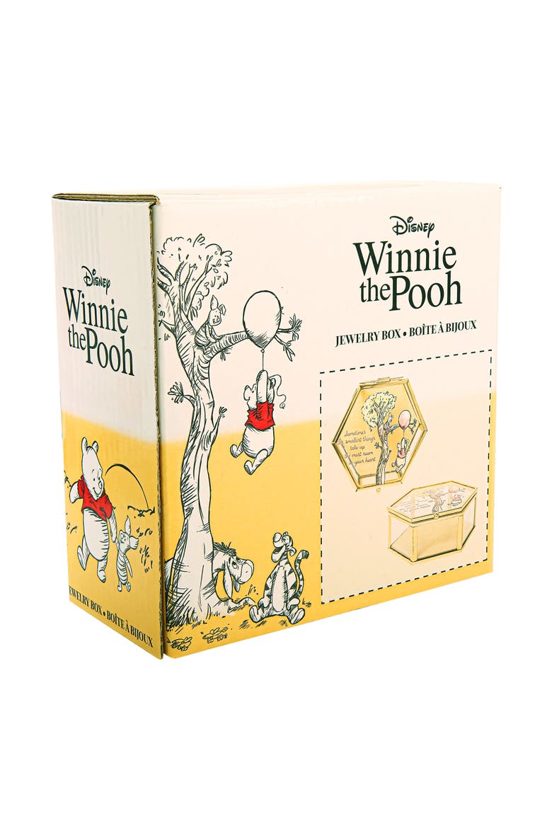 Cute Glass Jewelry Box, Alternate, color, Gold