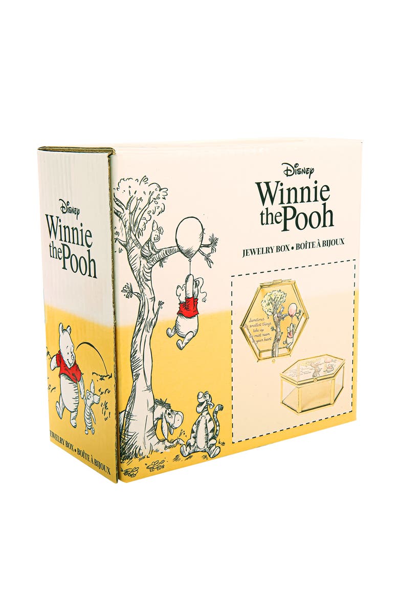Disney Cute Glass Jewelry Box, Alternate, color, Gold