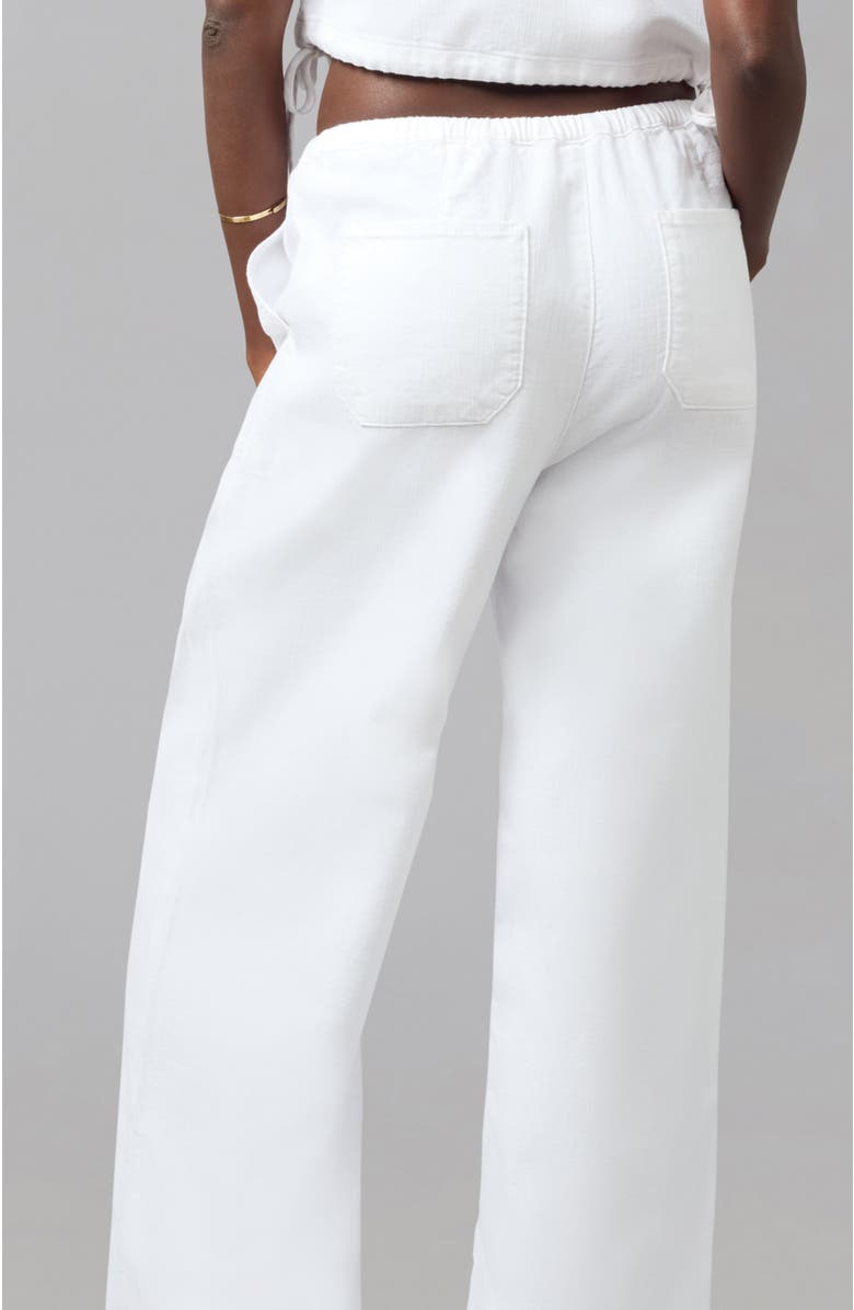 Lola Denim Remy Mid Rise Wide Leg Jeans, Alternate, color, White