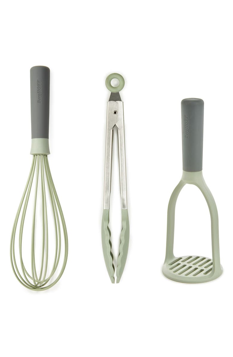 BergHOFF Leo Balance 3-Piece Utensil Set, Main, color, Green