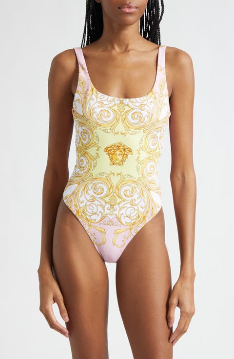 Medusa Barocco Print One-Piece Swimsuit