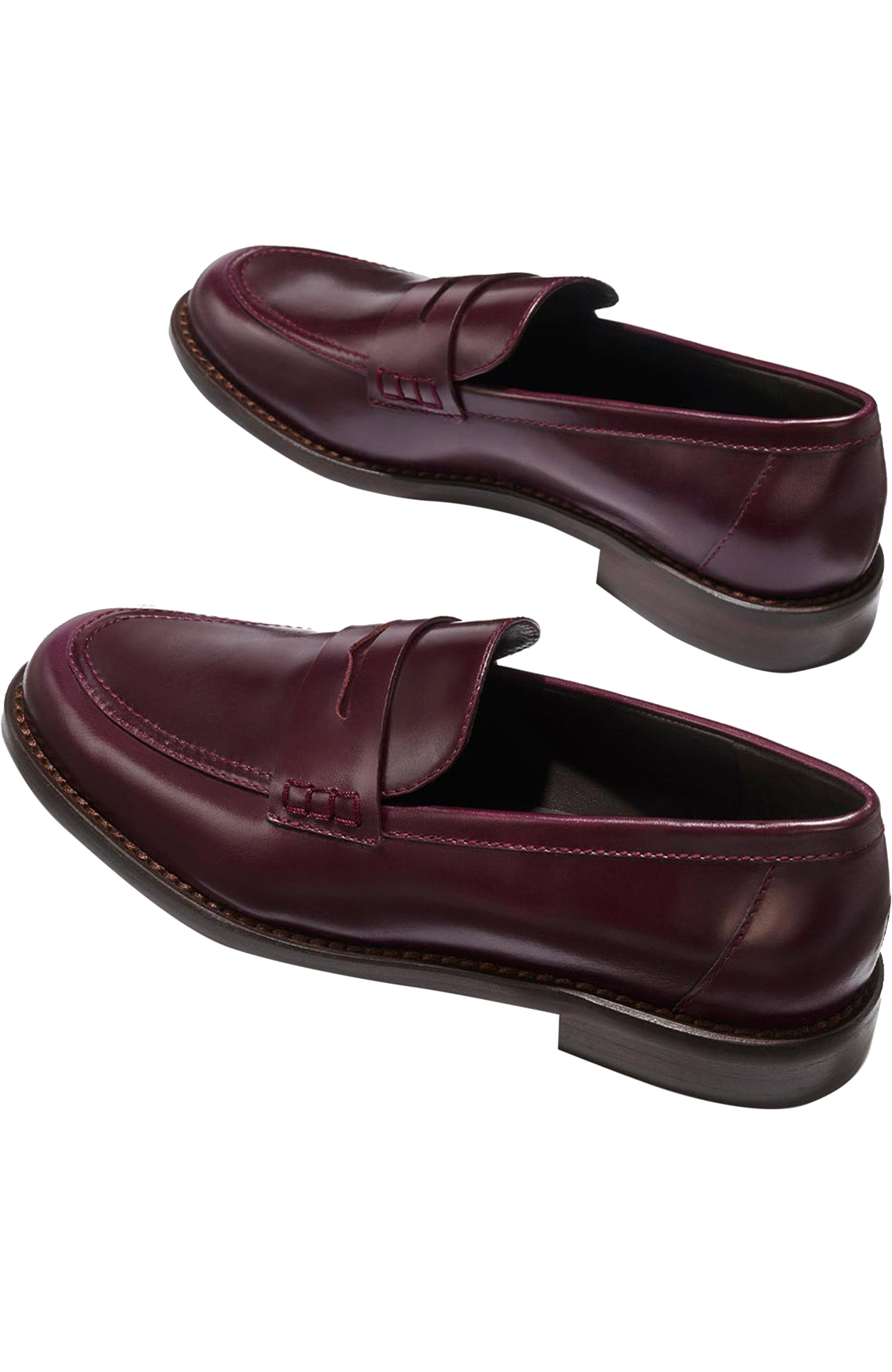 The Marlowe Loafer, Alternate, color, Burgundy Calf
