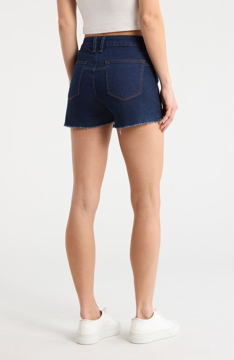 Vigoss Seam Detail Cutoff Denim Shorts, Alternate, color, Rinse