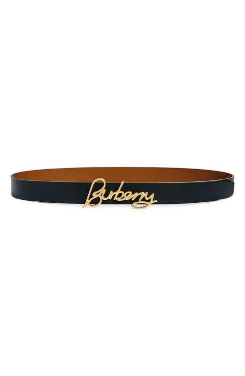 Signature Reversible Leather Belt