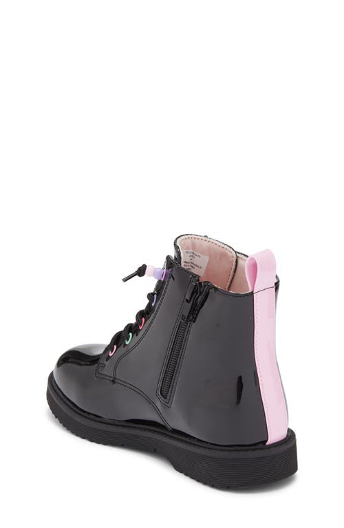 Harper Canyon Kids' Victorya Heart Combat Boot In Black