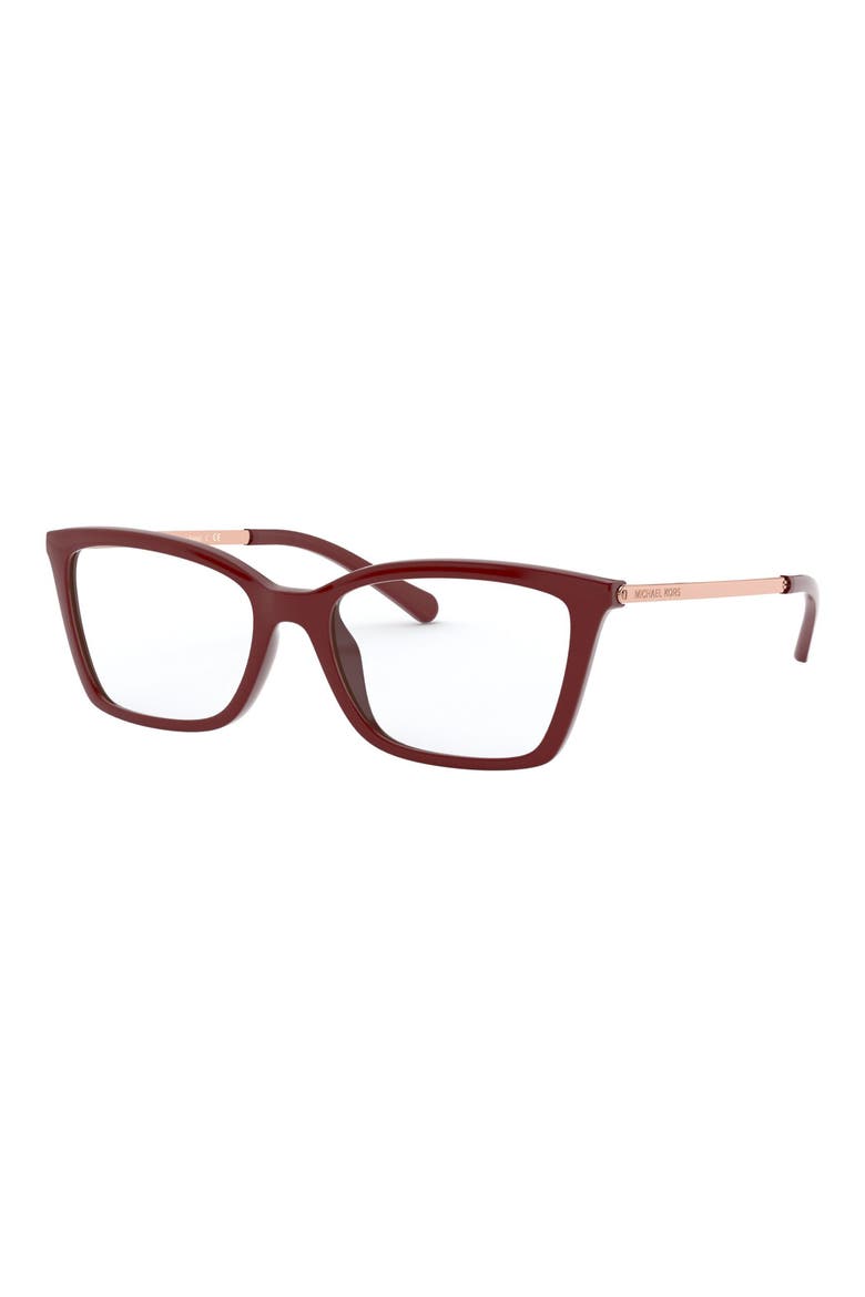54mm Square Optical Glasses, Alternate, color, BROWN