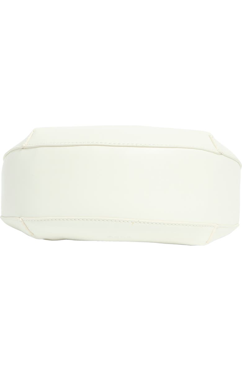 BCBG Mini Sculptural Hobo Shoulder Bag with Pouch, Alternate, color, Optic White