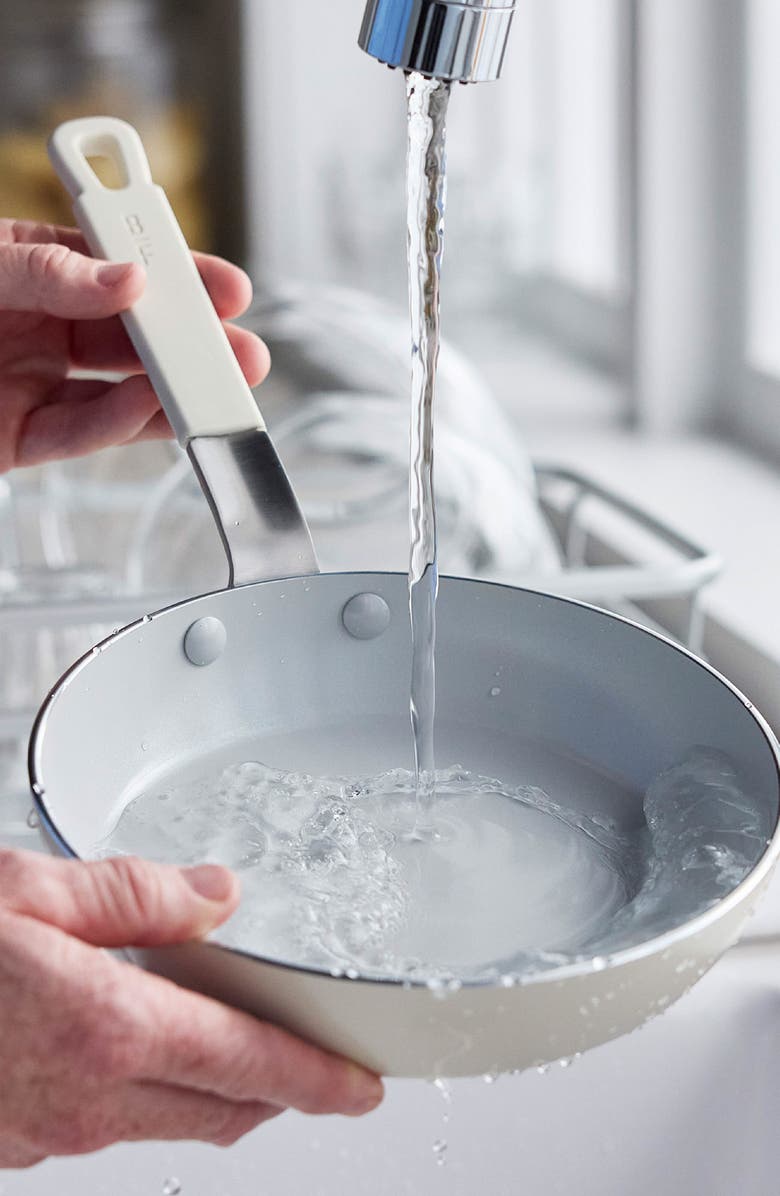 GreenPan x Bobby Flay Professional Ceramic Nonstick 8" & 10" Frypan Set, Alternate, color, Cream