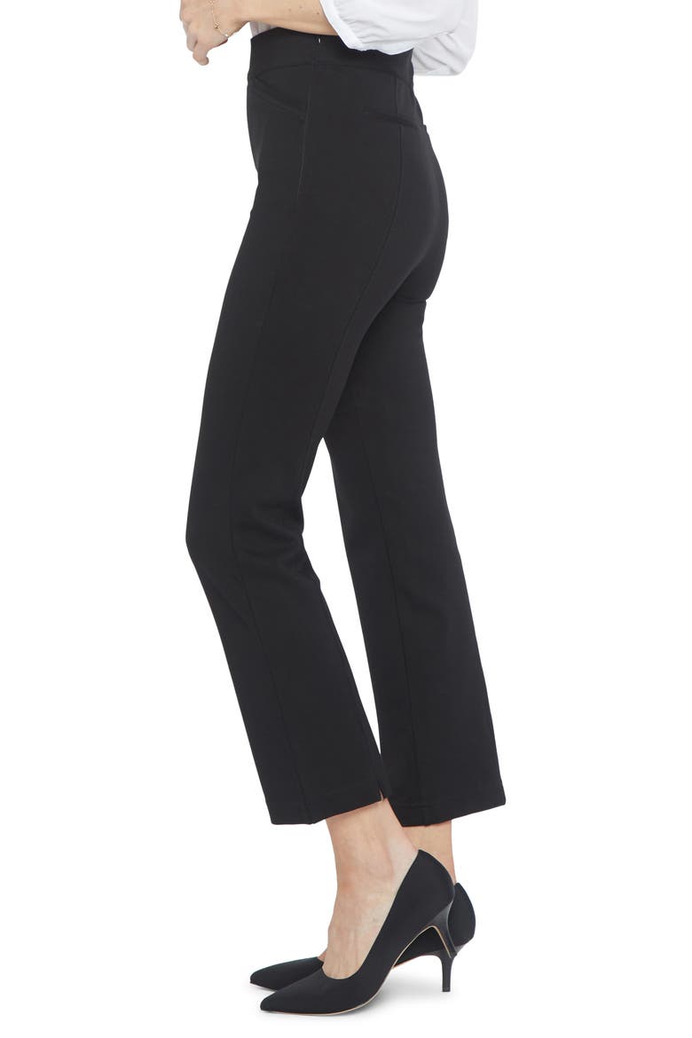 Crop Straight Leg Pants, Alternate, color, BLACK