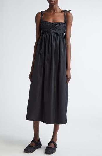 Cecilie Bahnsen Alena Bralette Recycled Faille Midi Dress