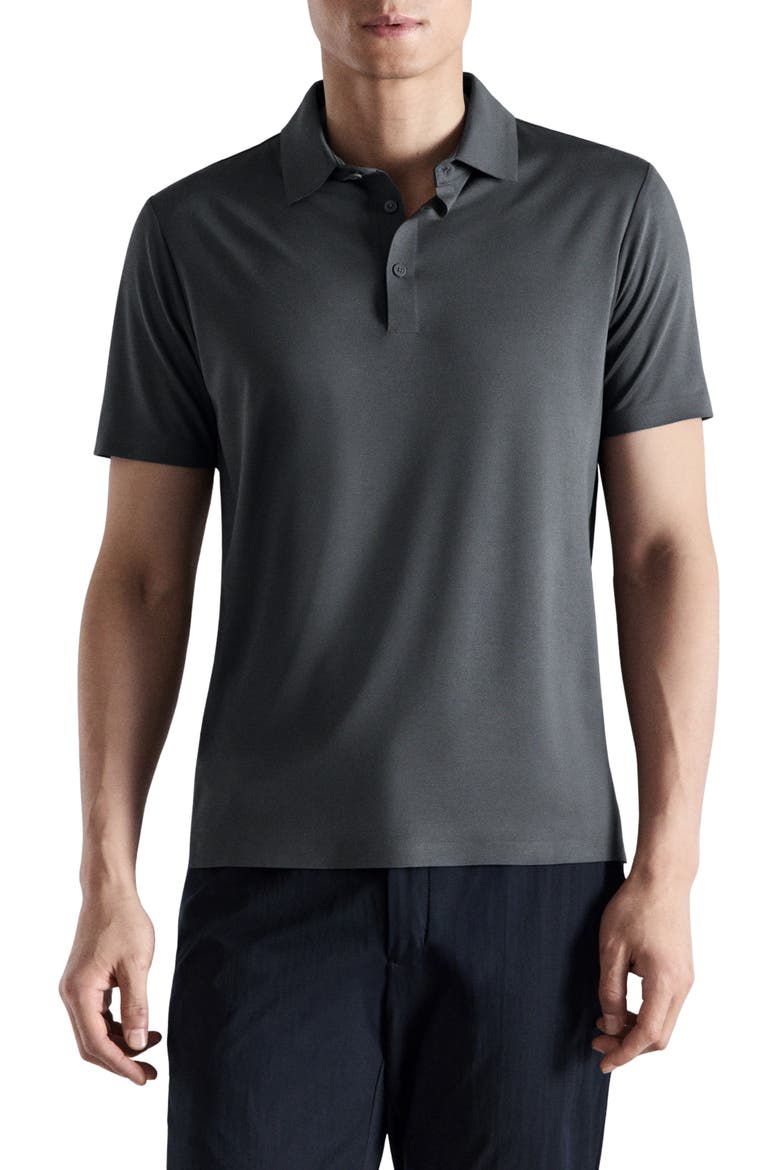 Comfort Stretch Polo, Main, color, DARK GREY