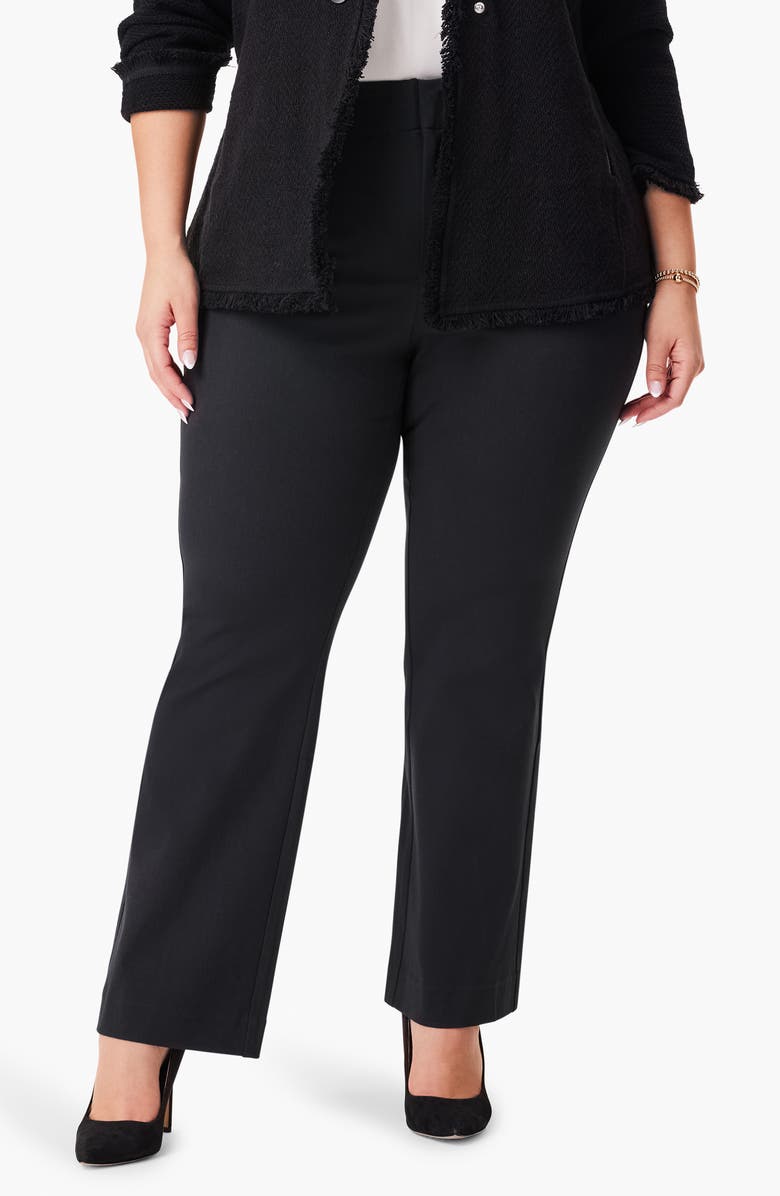 NIC+ZOE Plaza Demi Stretch Bootcut Pants, Main, color, Black Onyx