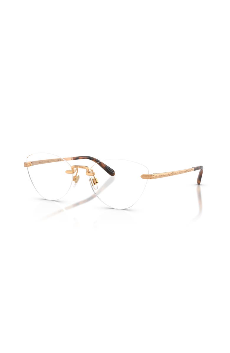 Ralph Lauren 56mm Cat Eye optical glasses, Main, color, Gold