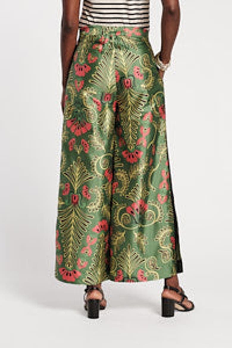 Palazzo Canopy Pant, Alternate, color, Green/Pink/Multi