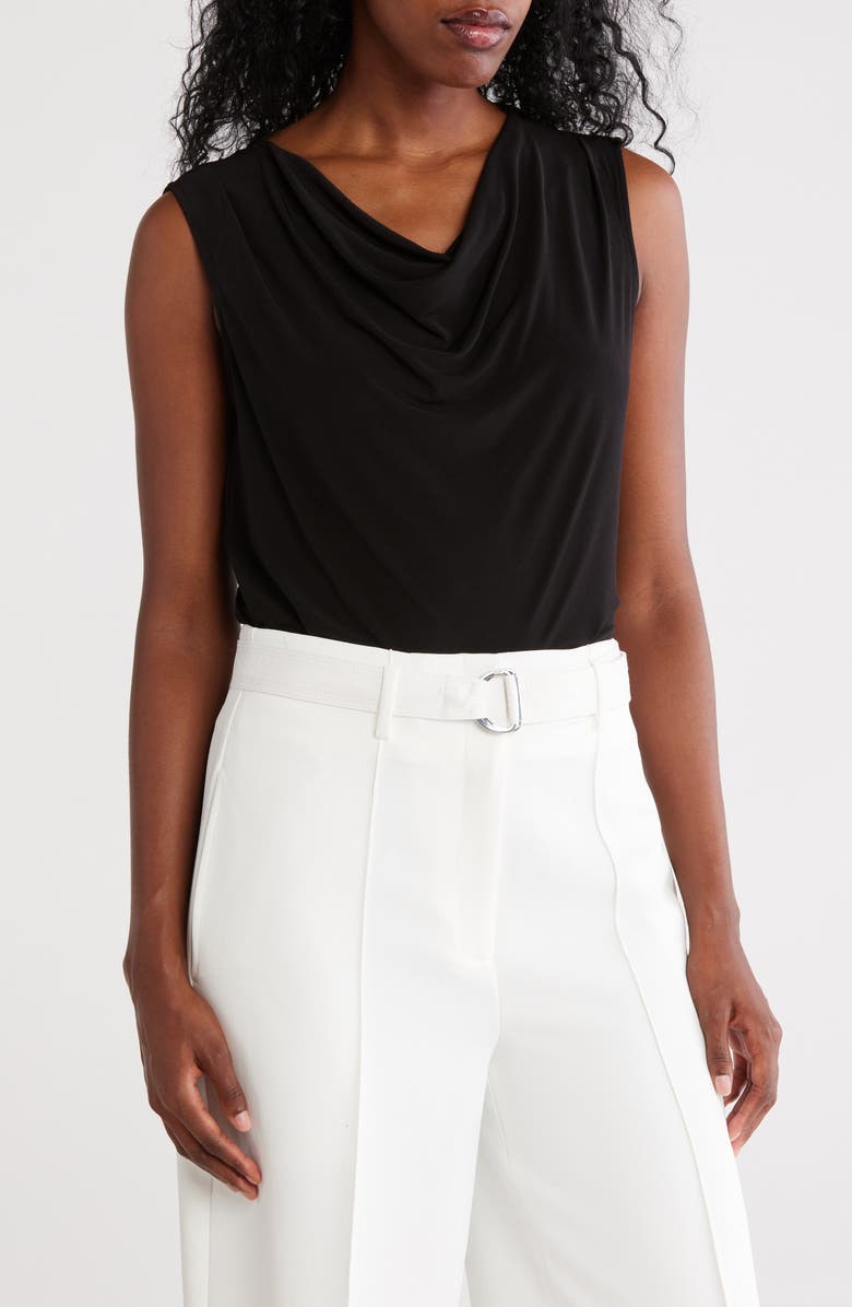 DKNY Cowl Neck Knit Tank, Main, color, 