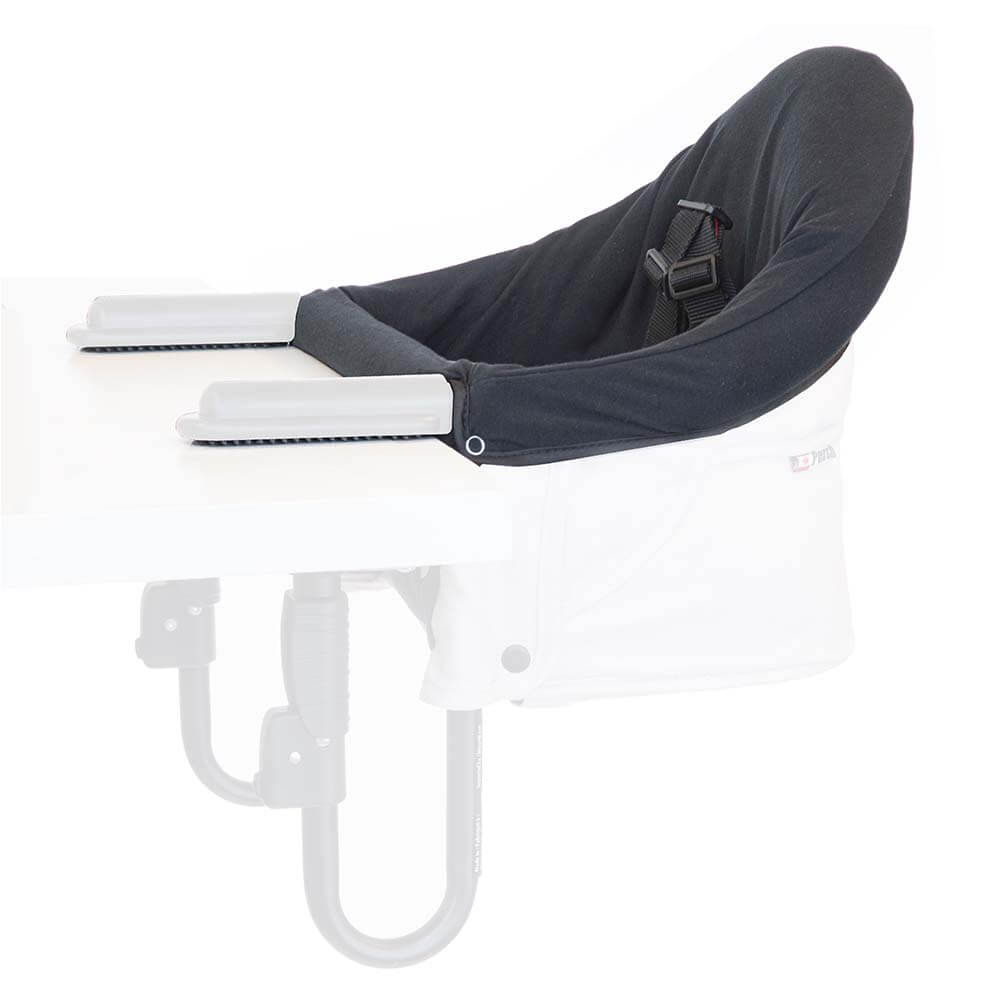 Guzzie and Guss Perch Seat Liner | Protective Cover for Perch Hook-on Highchair. Machine Washable in Black 