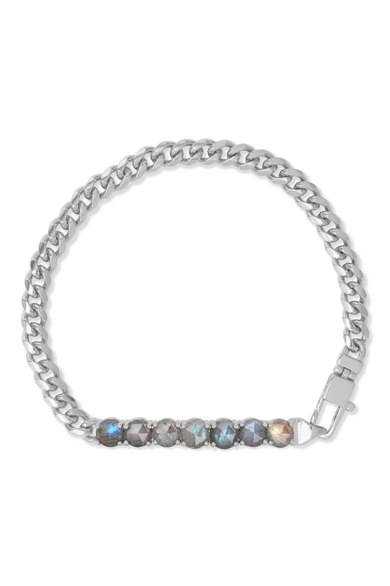 Julian Loves Labradorite Bracelet, Main, color, SILVER-LAB
