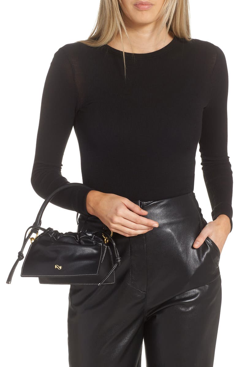 Yuzefi Mini Bom Leather Handbag, Alternate, color,