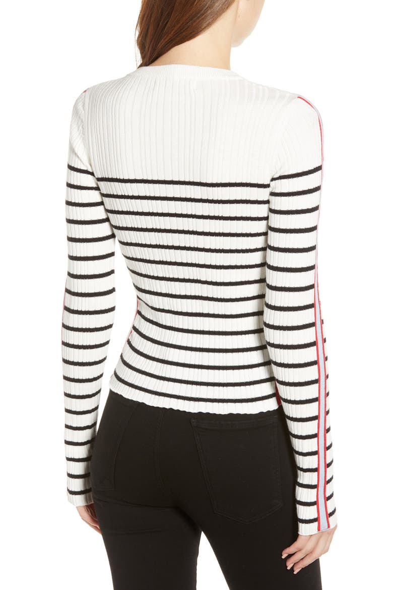 Marina Stripe Sweater, Alternate, color, BLACK STRIPE