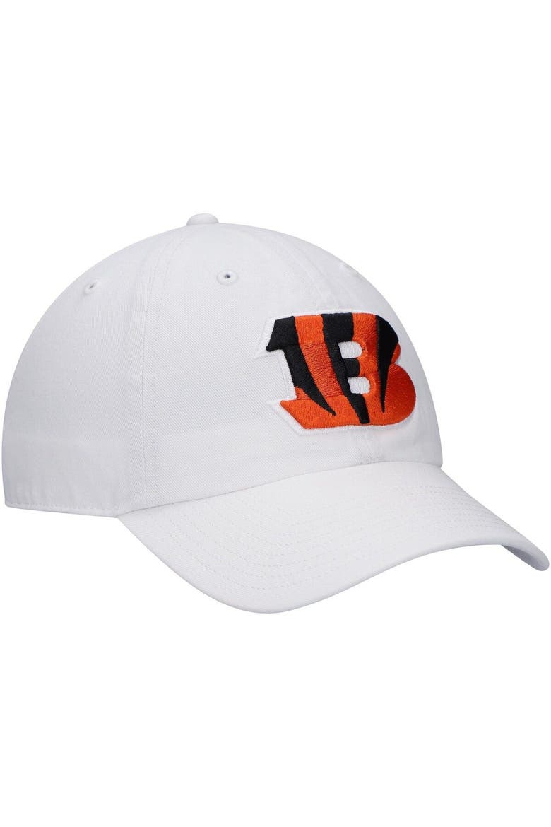 Men's '47 White Cincinnati Bengals Clean Up Adjustable Hat, Alternate, color, White