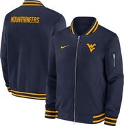 Nike Men's Nike Navy West Virginia Mountaineers 2024 Sideline Full-Zip Bomber Jacket